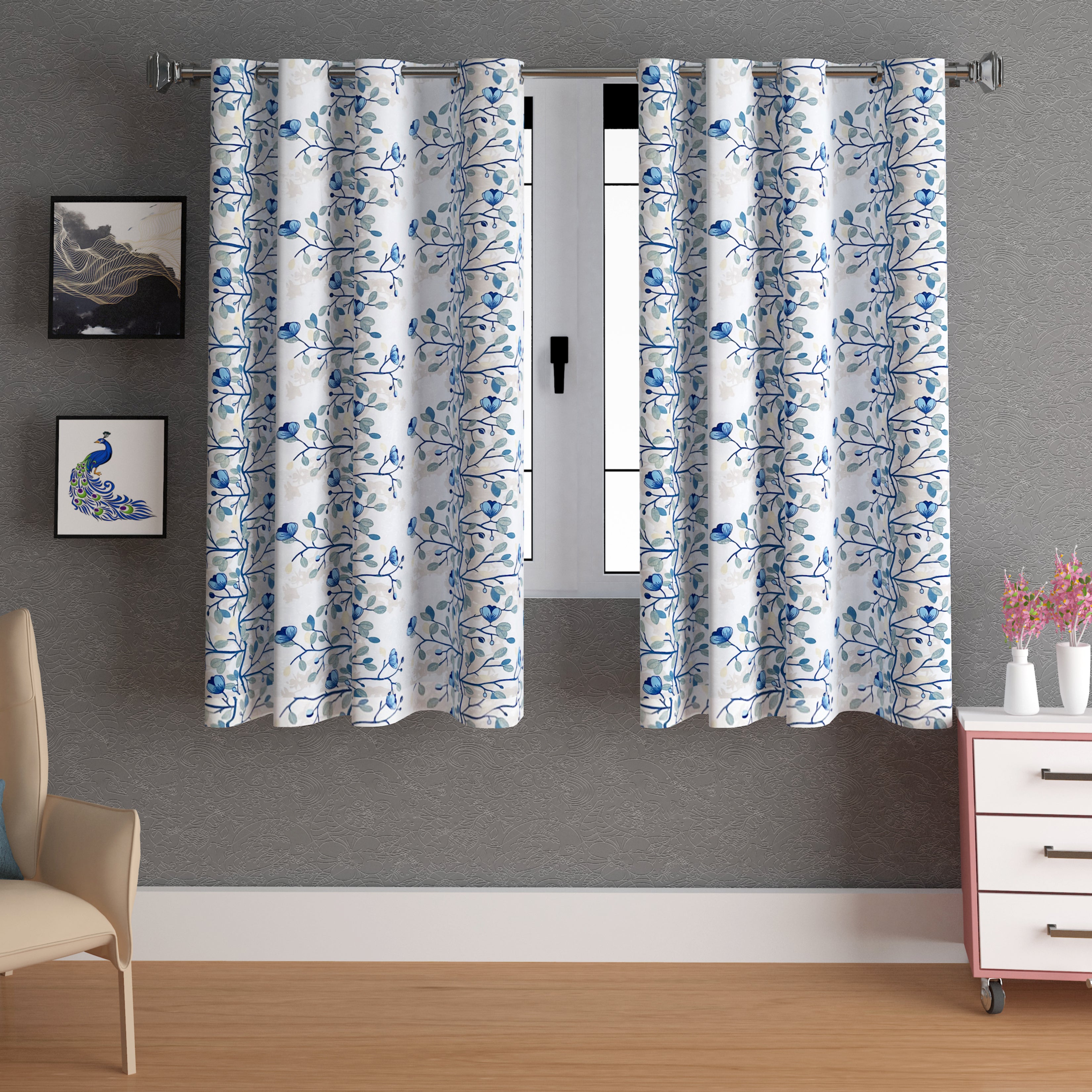 Lunar Days Full Moon Eyelet Curtain Corsage