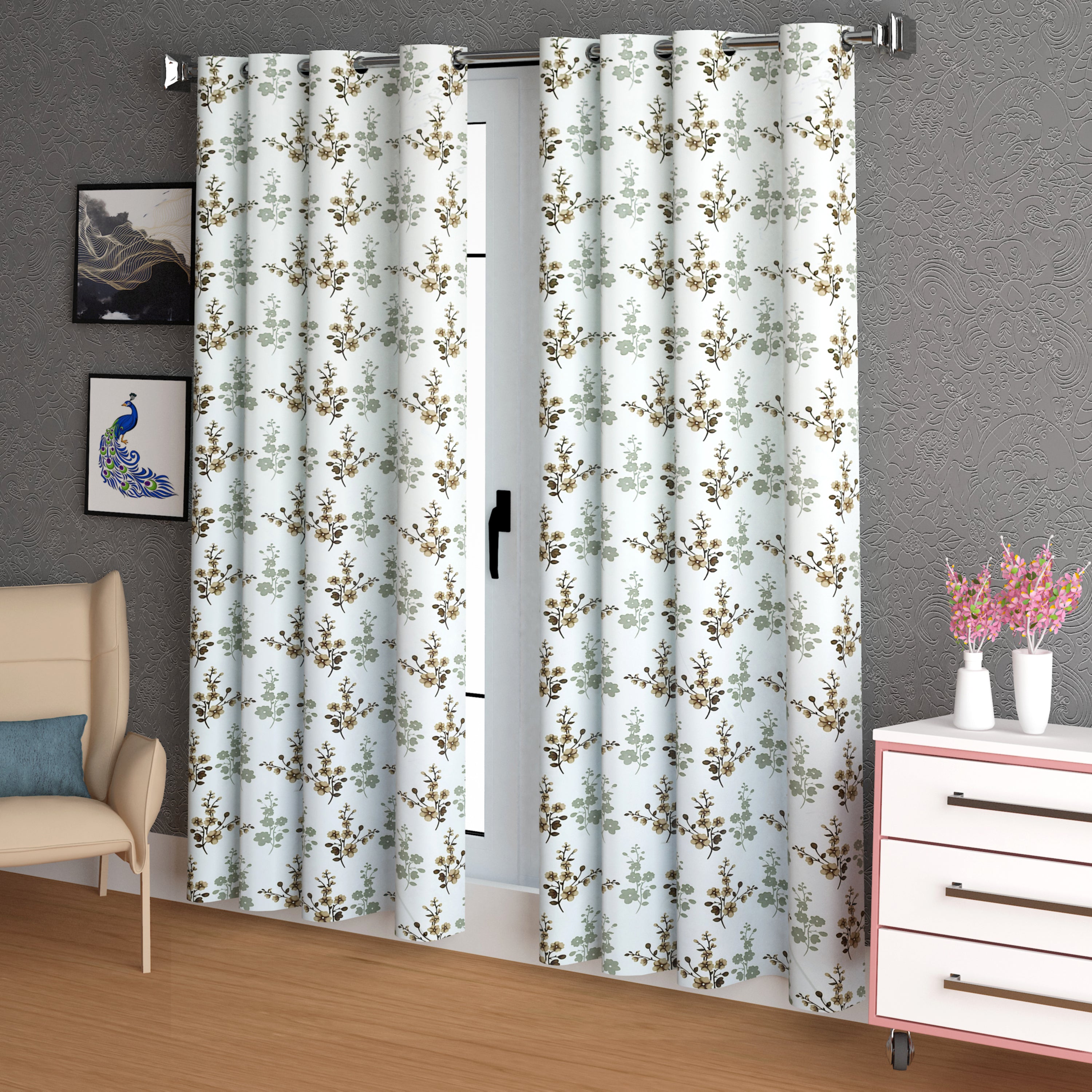 Lunar Days Full Moon Eyelet Curtain Corsage