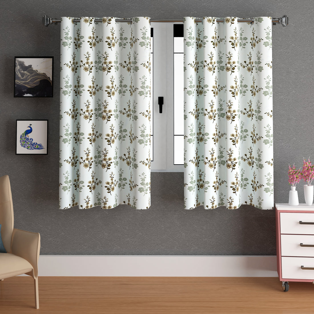 Lunar Days Full Moon Eyelet Curtain Corsage