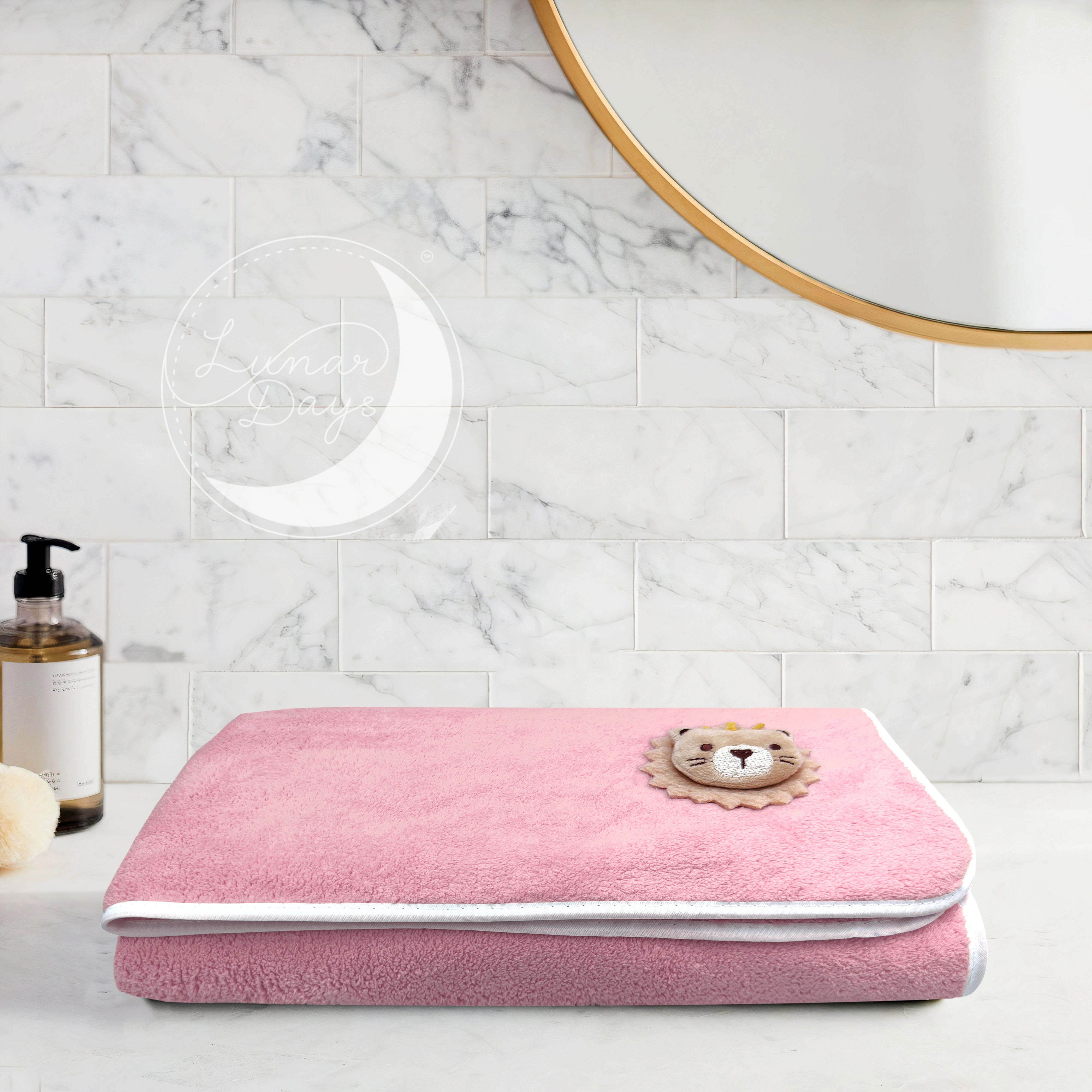 Lunar Days 350 GSM Microfiber Kids Bath Towel with Hanging Loop