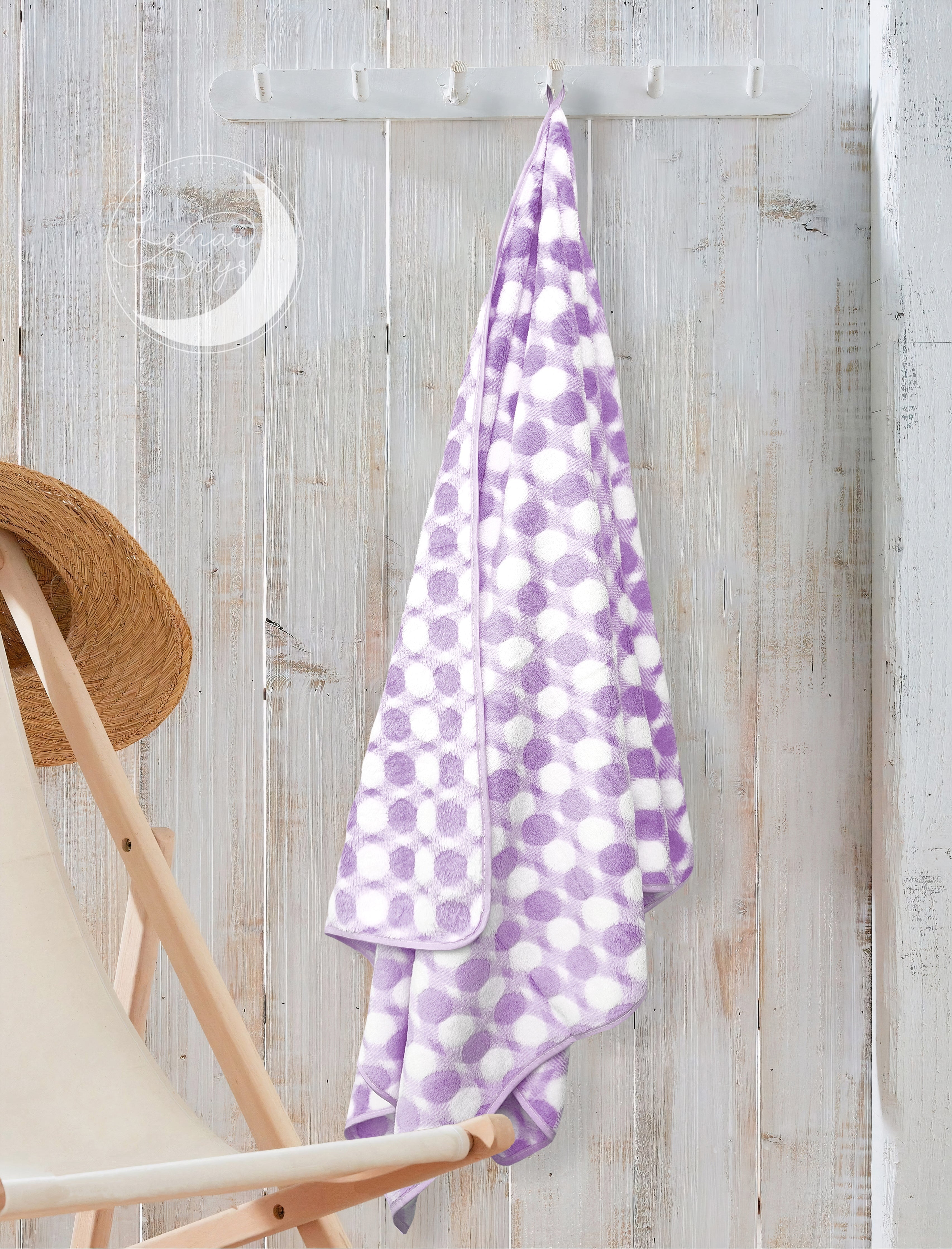 Lunar Days 300 GSM Microfiber Towels for Bath with Hanging Loop