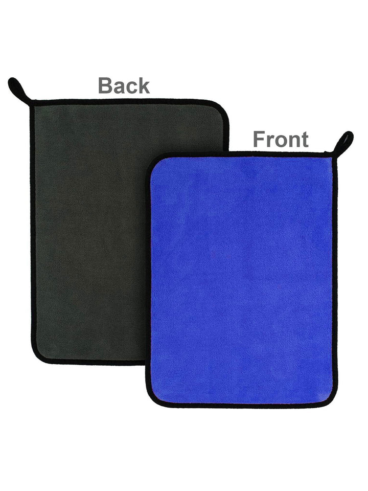 Lunar Days Microfiber Cleaning Cloth Double Sided Towel 40cm x 60cm Single pcs (Set of 1)  Blue