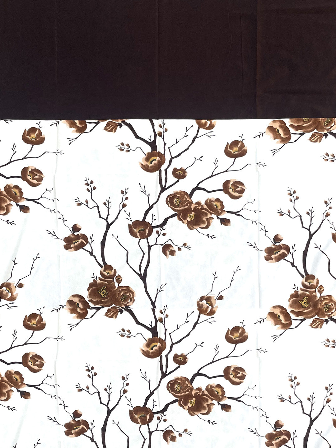 Lunar Days Floral Print Patch Eyelet Curtain- Pack of 2