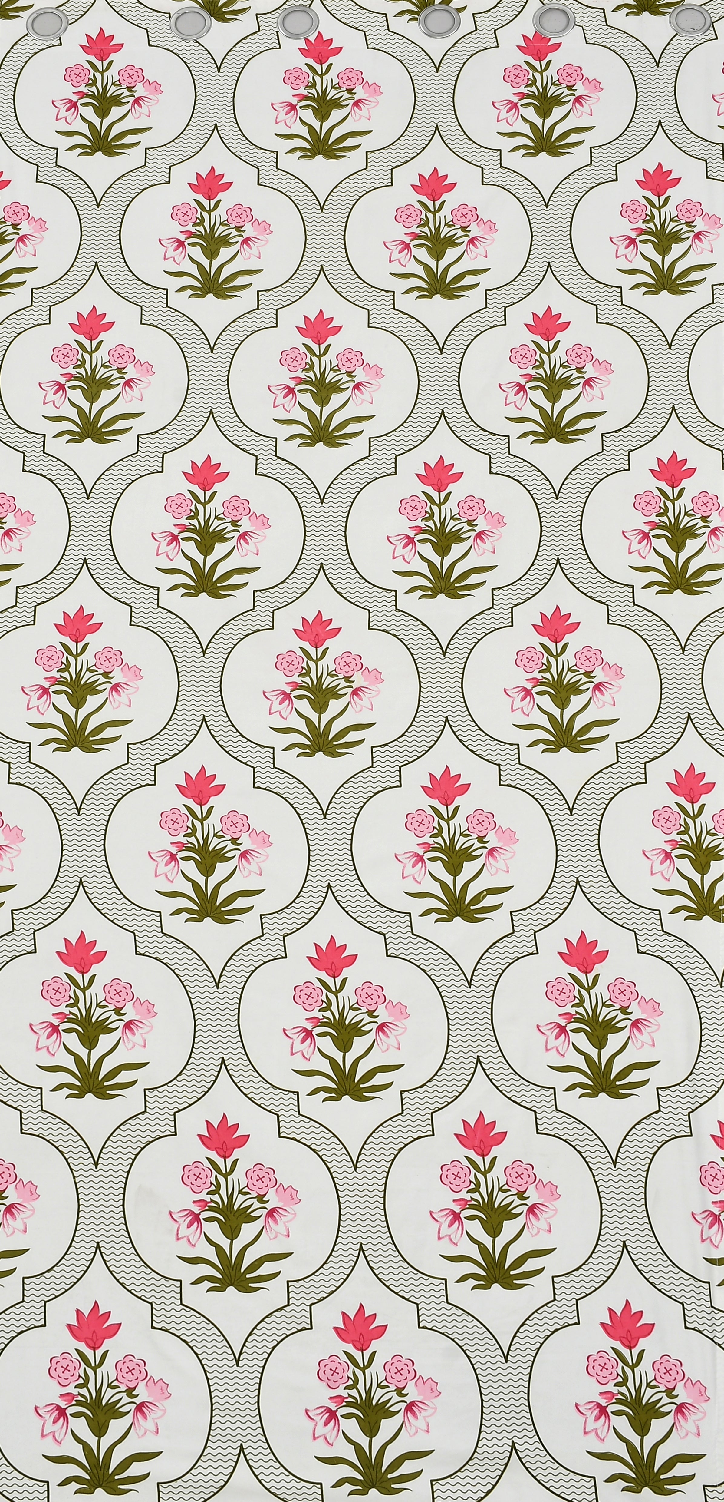 Lunar Days Polyester Semi Sheer Door/Window Curtain for Living Room, Bedroom, Office (Size- 7 Feet)