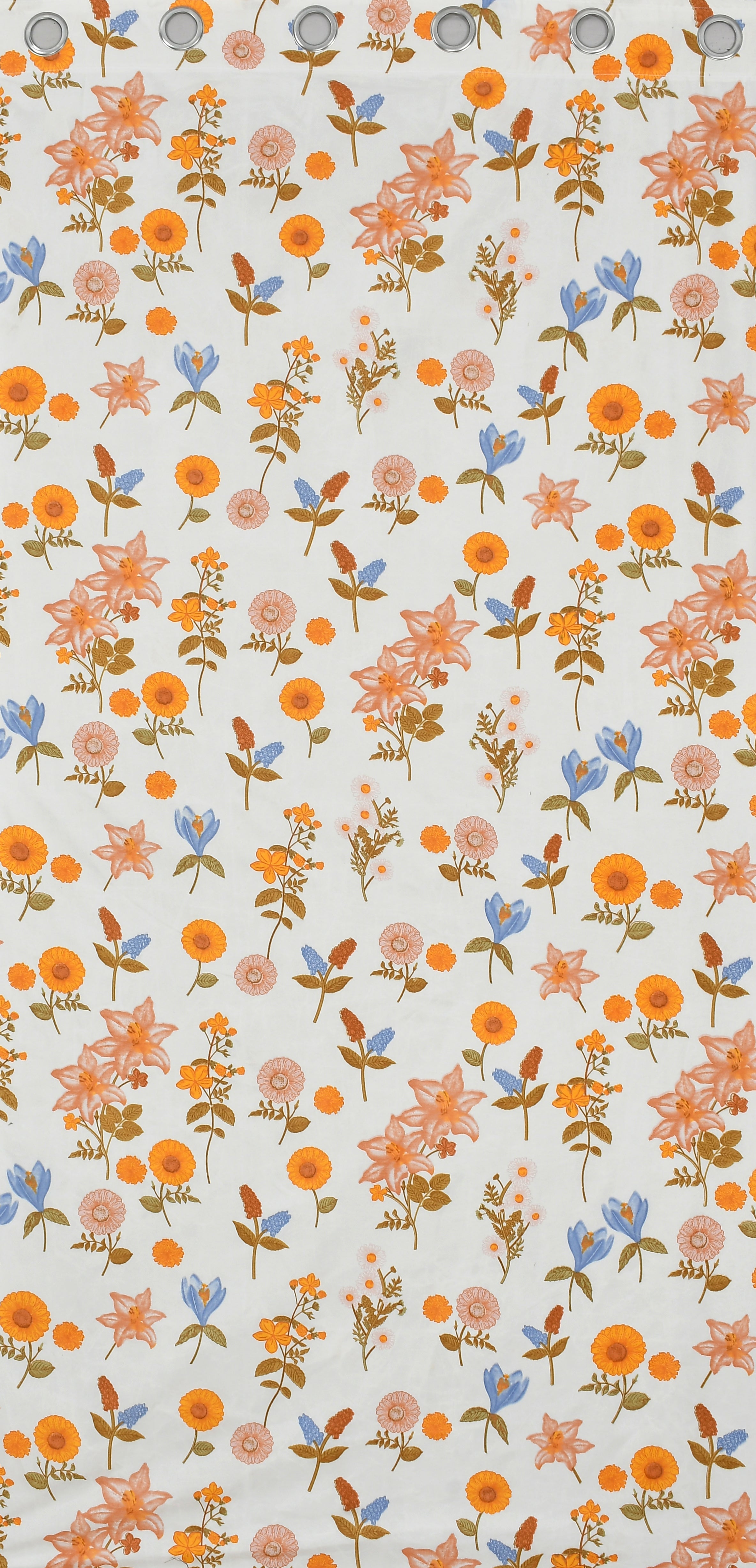 Lunar Days Polyester Semi Sheer Door/Window Curtain for Living Room, Bedroom, Office Pack of 2