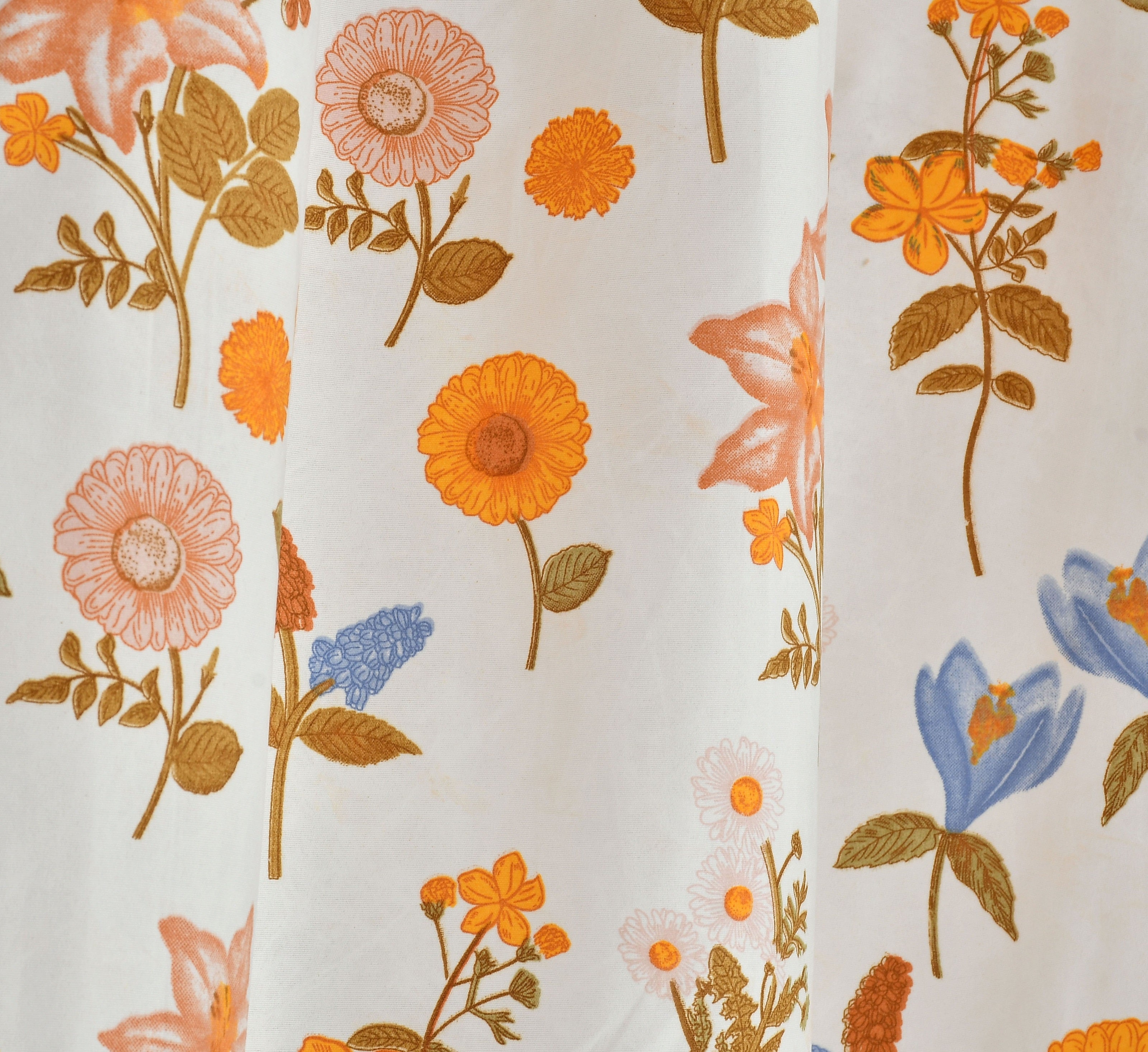 Lunar Days Polyester Semi Sheer Door/Window Curtain for Living Room, Bedroom, Office Pack of 2