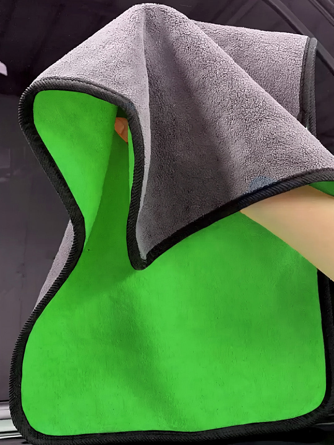 Lunar Days Microfiber Cleaning Cloth Double Sided Towel 40cm x 60cm Single pcs (Set of 1)  Blue