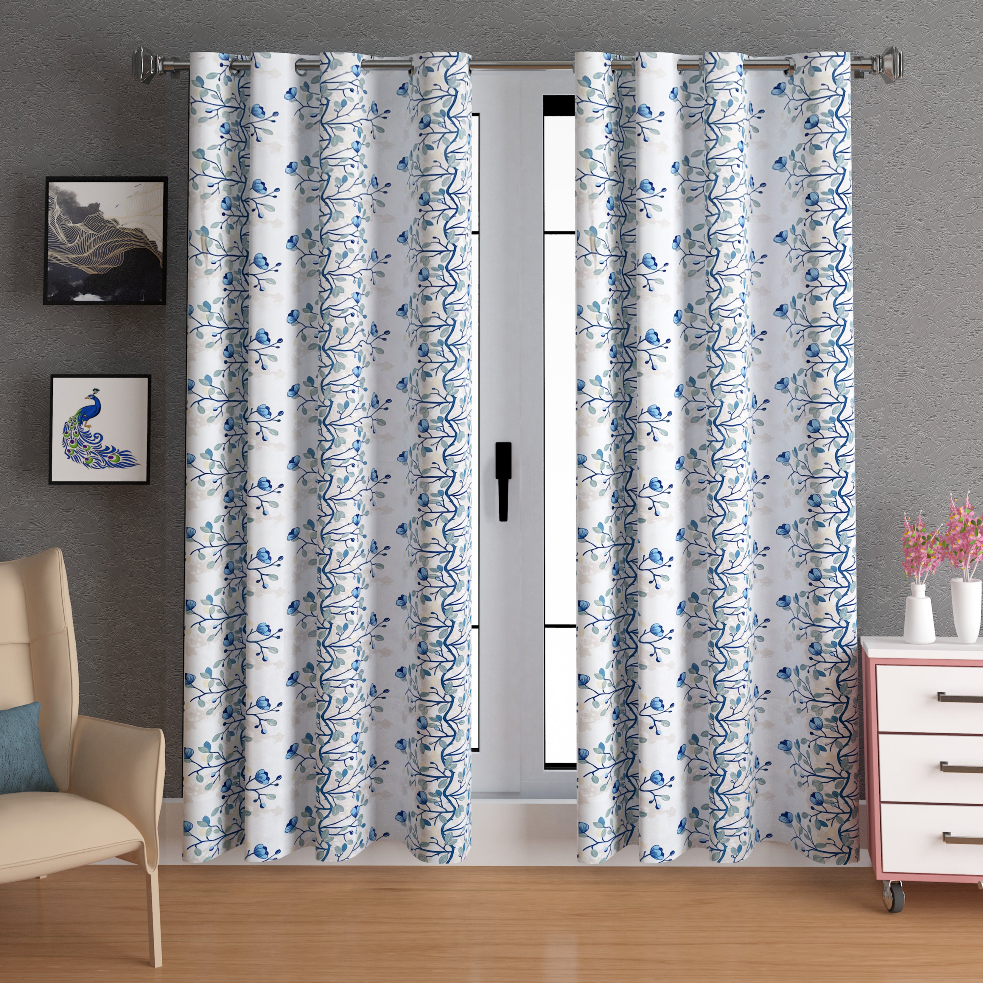 Lunar Days Full Moon Eyelet Curtain Corsage