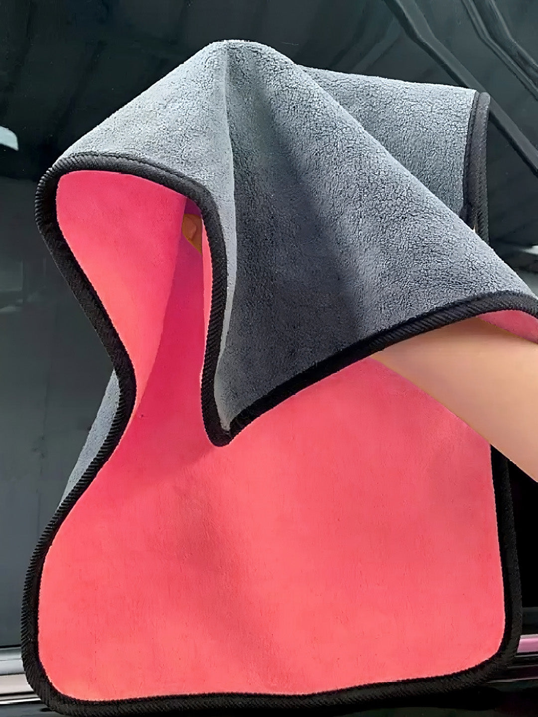 Lunar Days Microfiber Cleaning Cloth Double Sided Towel 40cm x 60cm Single pcs (Set of 1)  Blue