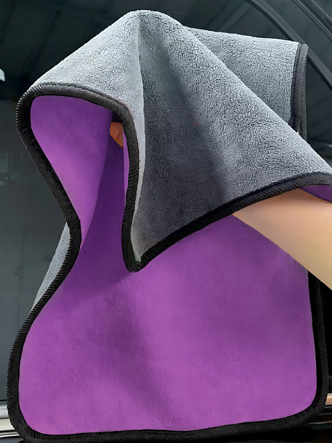 Lunar Days Microfiber Cleaning Cloth Double Sided Towel 40cm x 60cm Single pcs (Set of 1)  Blue