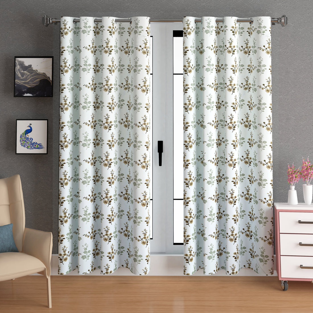 Lunar Days Full Moon Eyelet Curtain Corsage