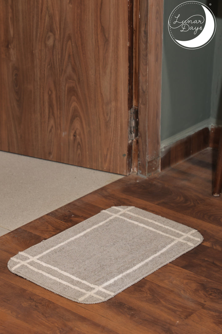 Lunar Days Microfiber Soft Anti Slip Water Absorbent Door Mat | Bath Mat Size: 36*56 CM