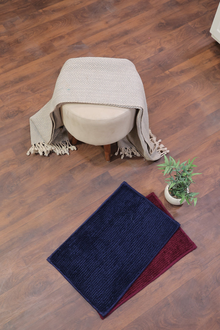 Lunar Days Microfiber Soft Anti Slip Water Absorbent Door Mat | Bath Mat Size: 36*56 CM