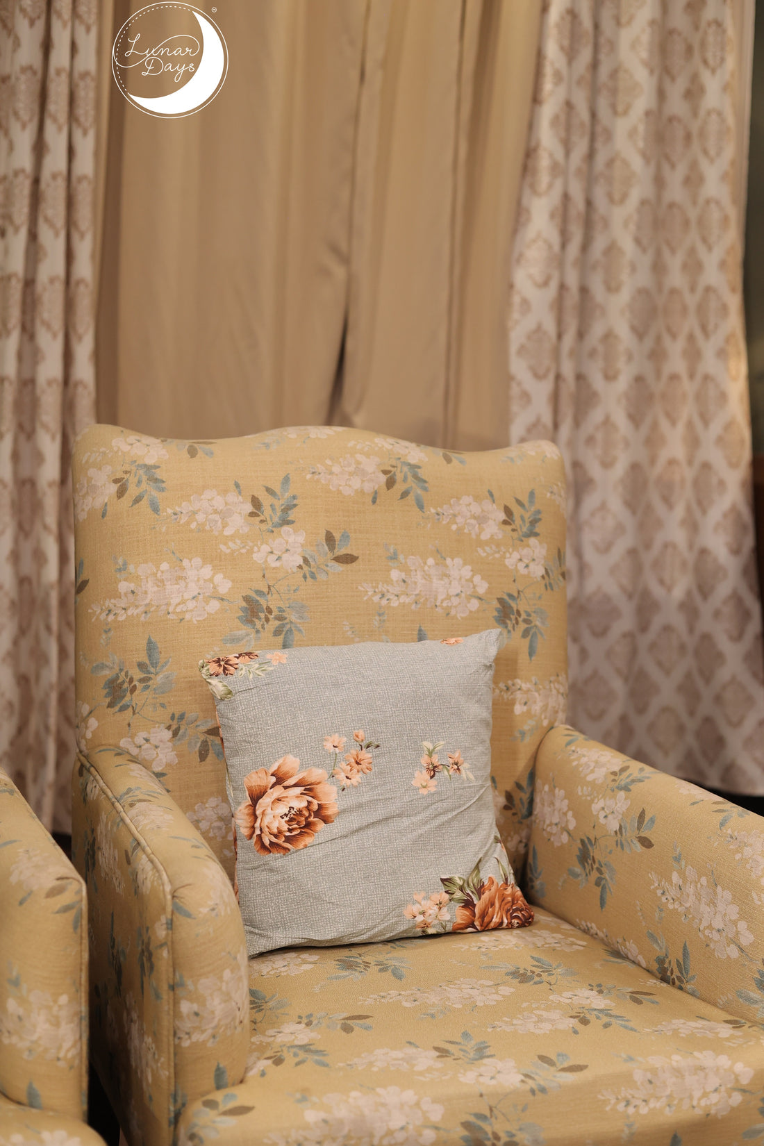 Lunar Days Home Decor Printed 210 TC Microfiber Cushion Covers Size- 16*16 Inches