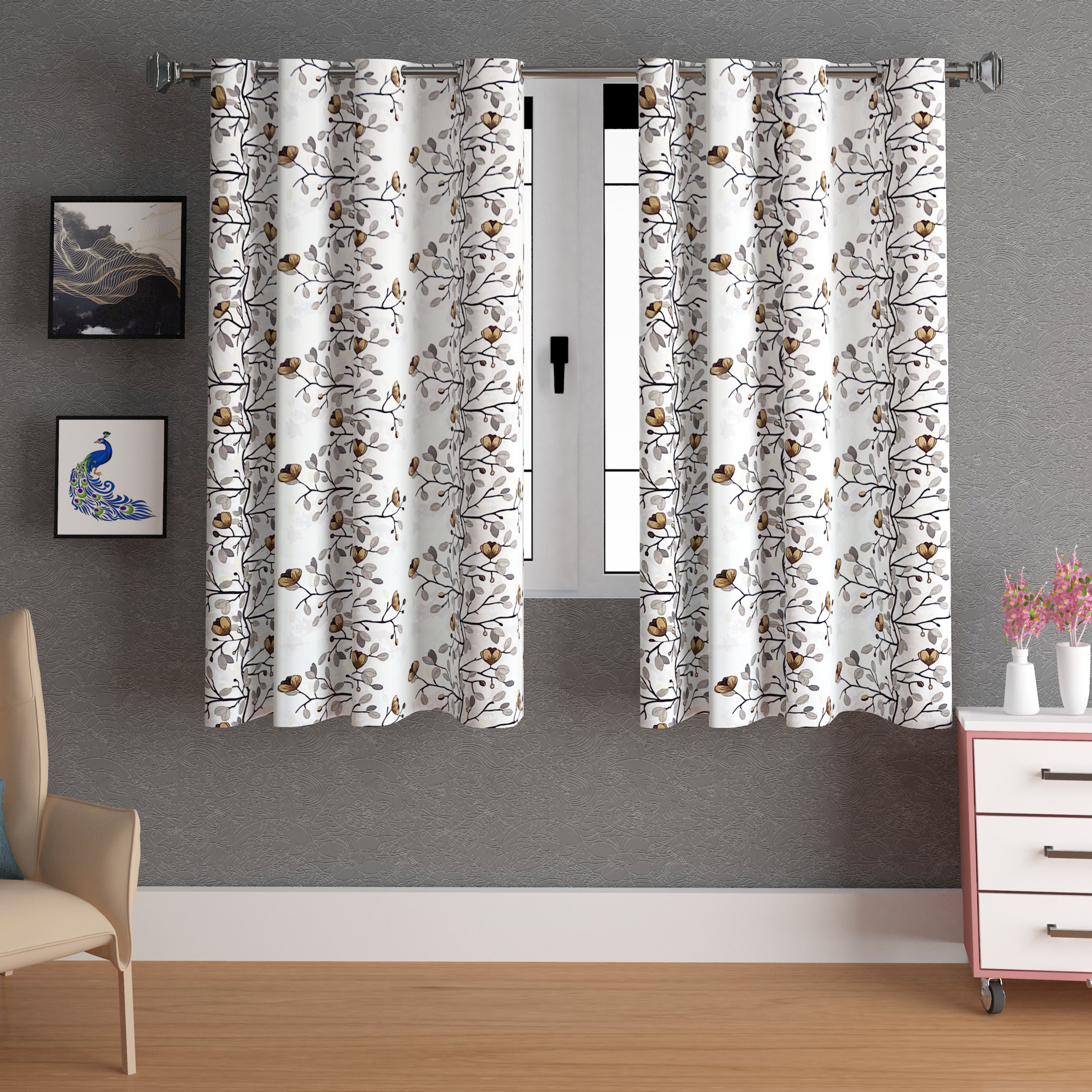 Lunar Days Full Moon Eyelet Curtain Corsage