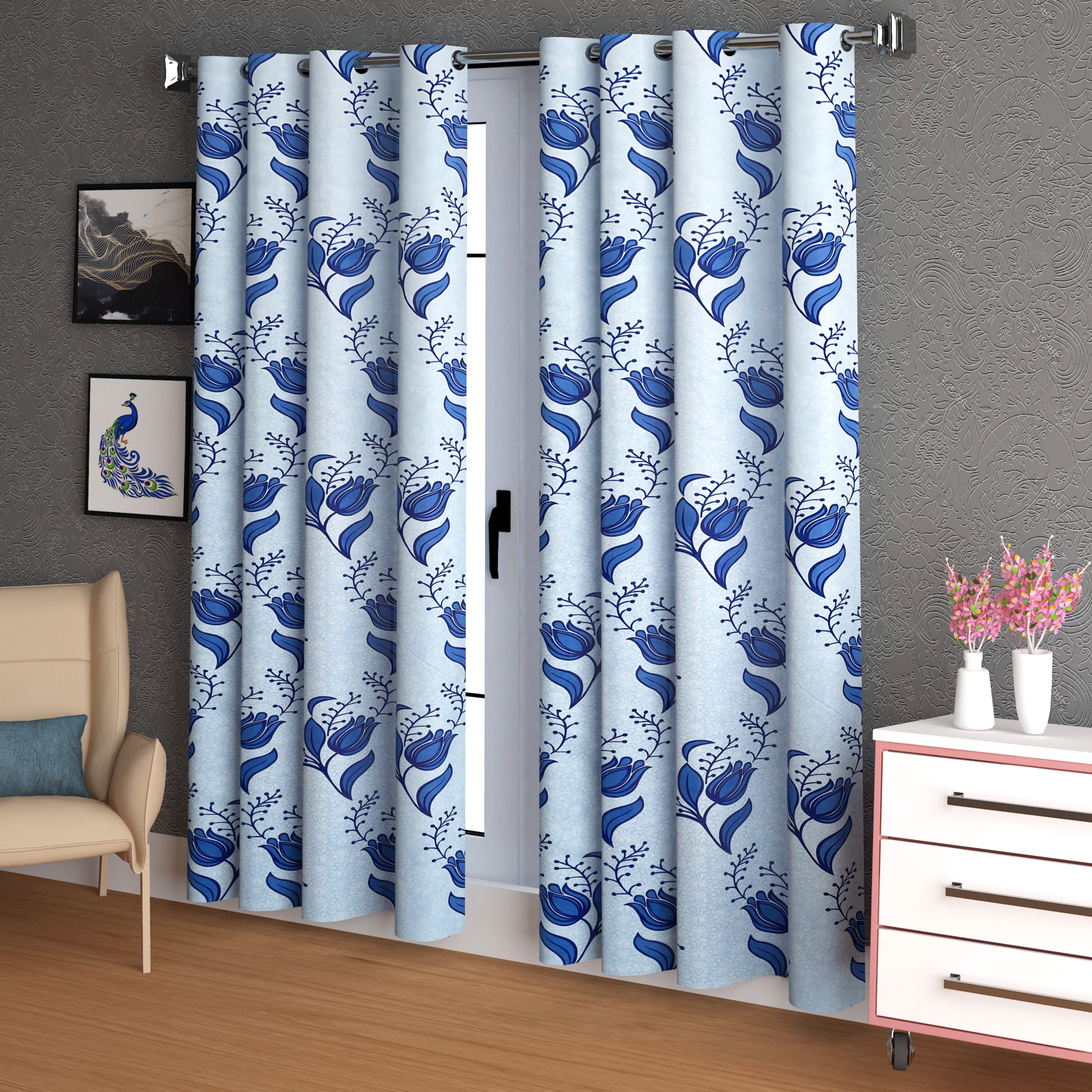 Lunar Days Full Moon Eyelet Curtain Flora