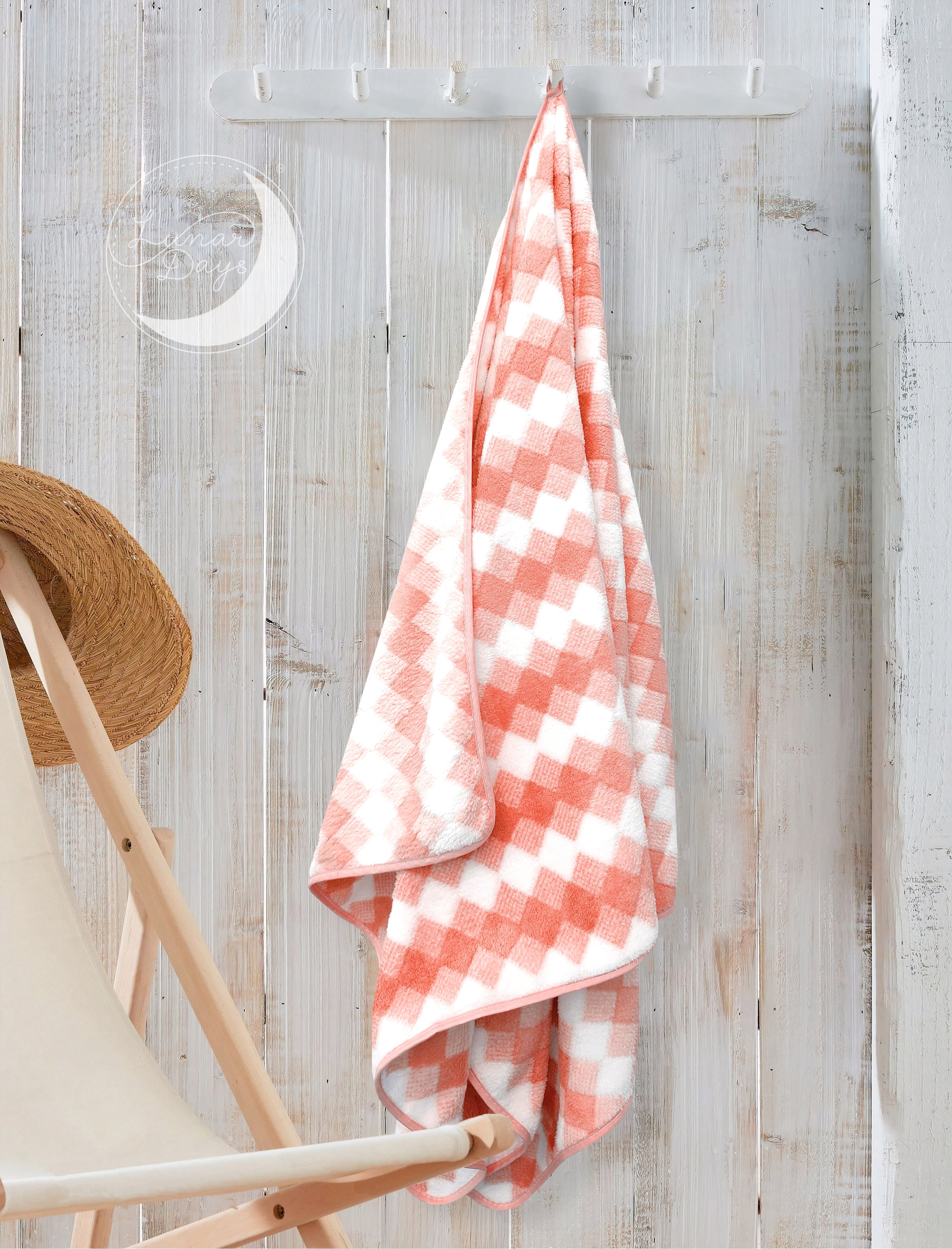 Lunar Days 300 GSM Microfiber Towels for Bath with Hanging Loop