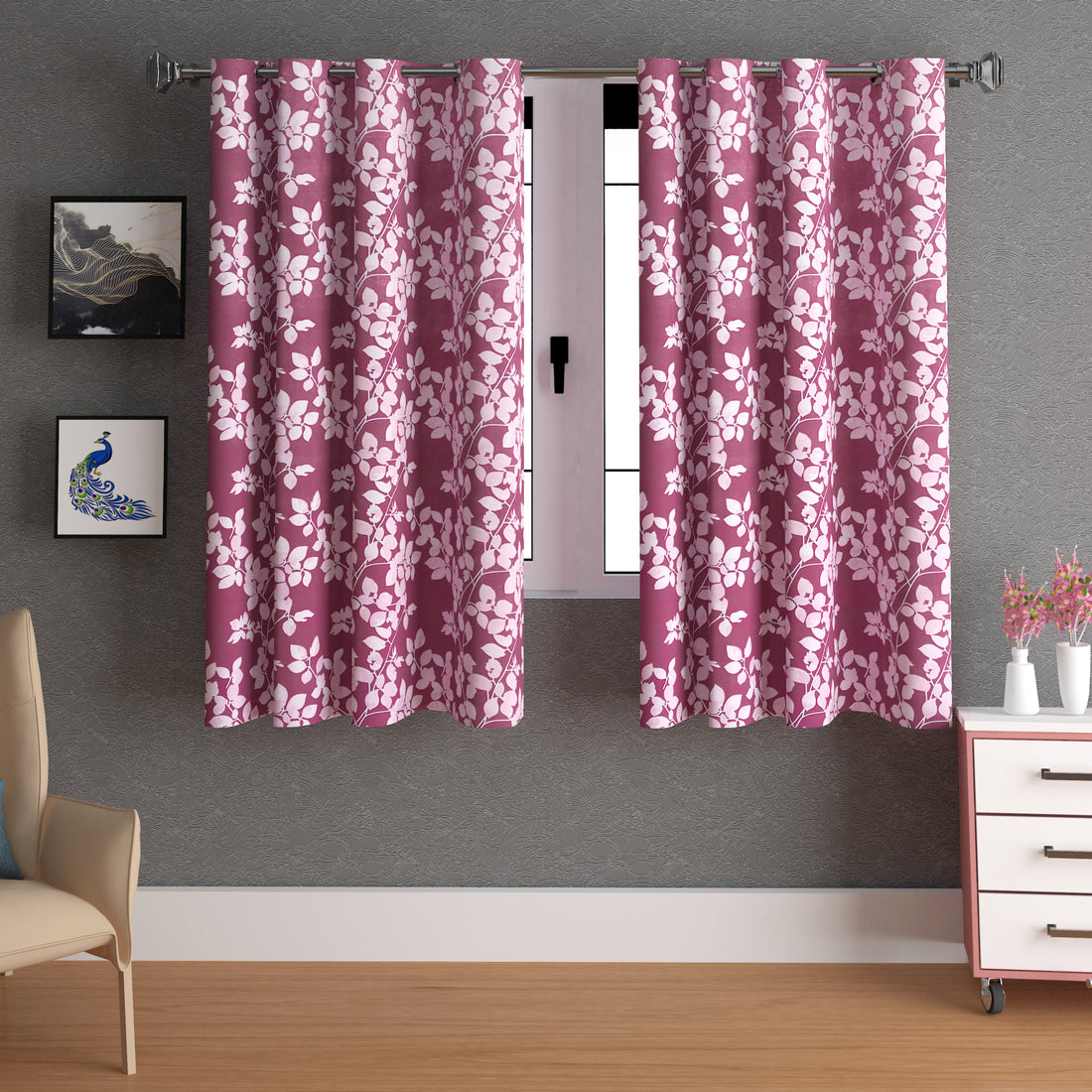 Lunar Days Full Moon Eyelet Curtain Leafy