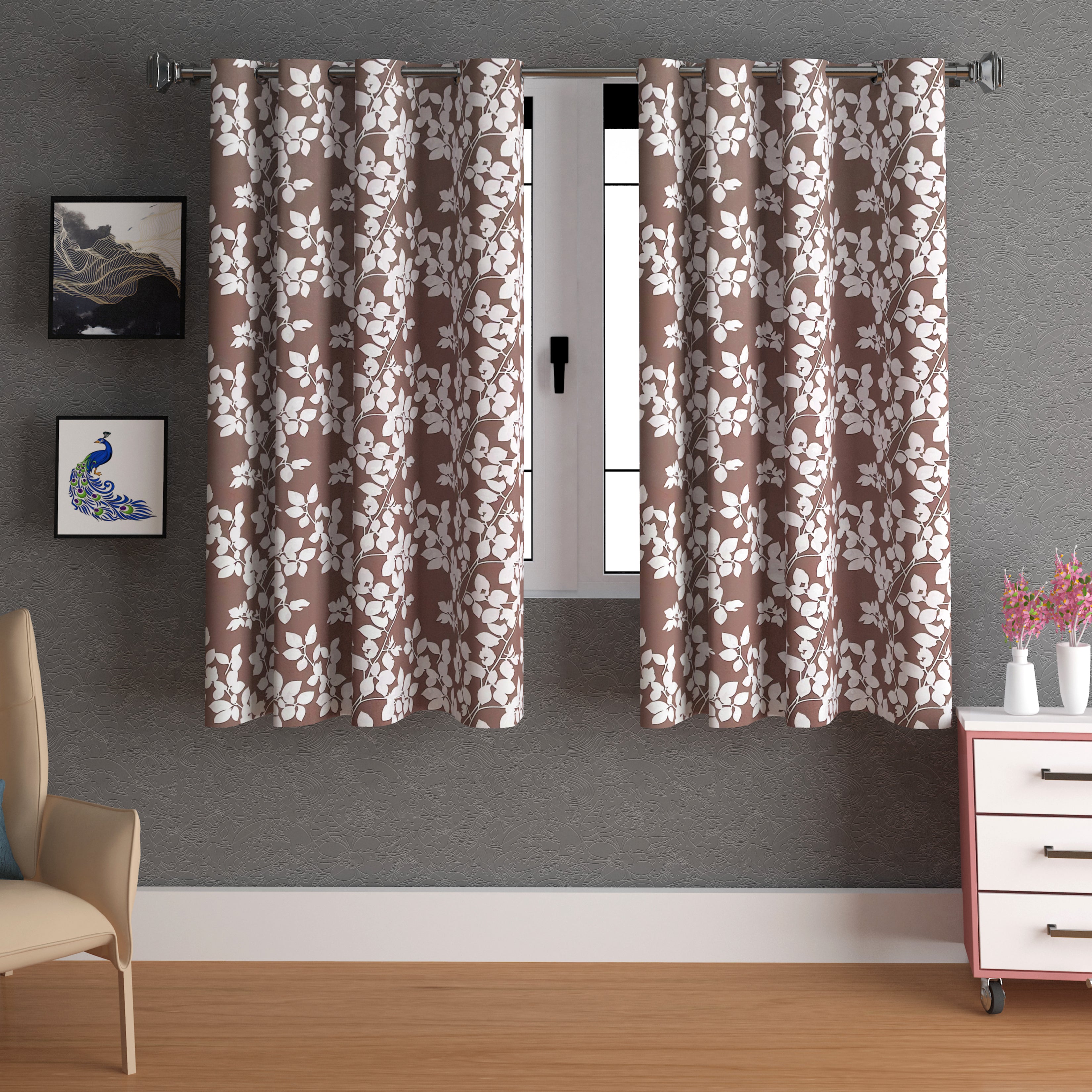 Lunar Days Full Moon Eyelet Curtain Leafy