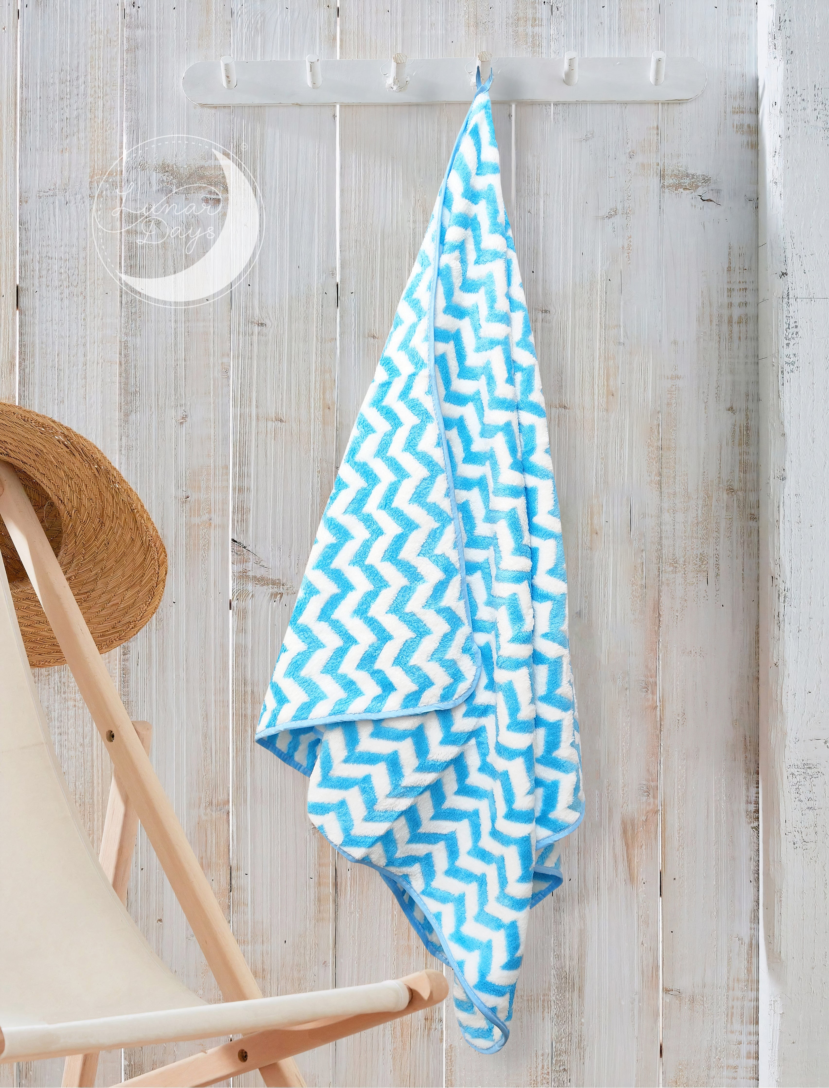 Lunar Days 300 GSM Microfiber Towels for Bath with Hanging Loop