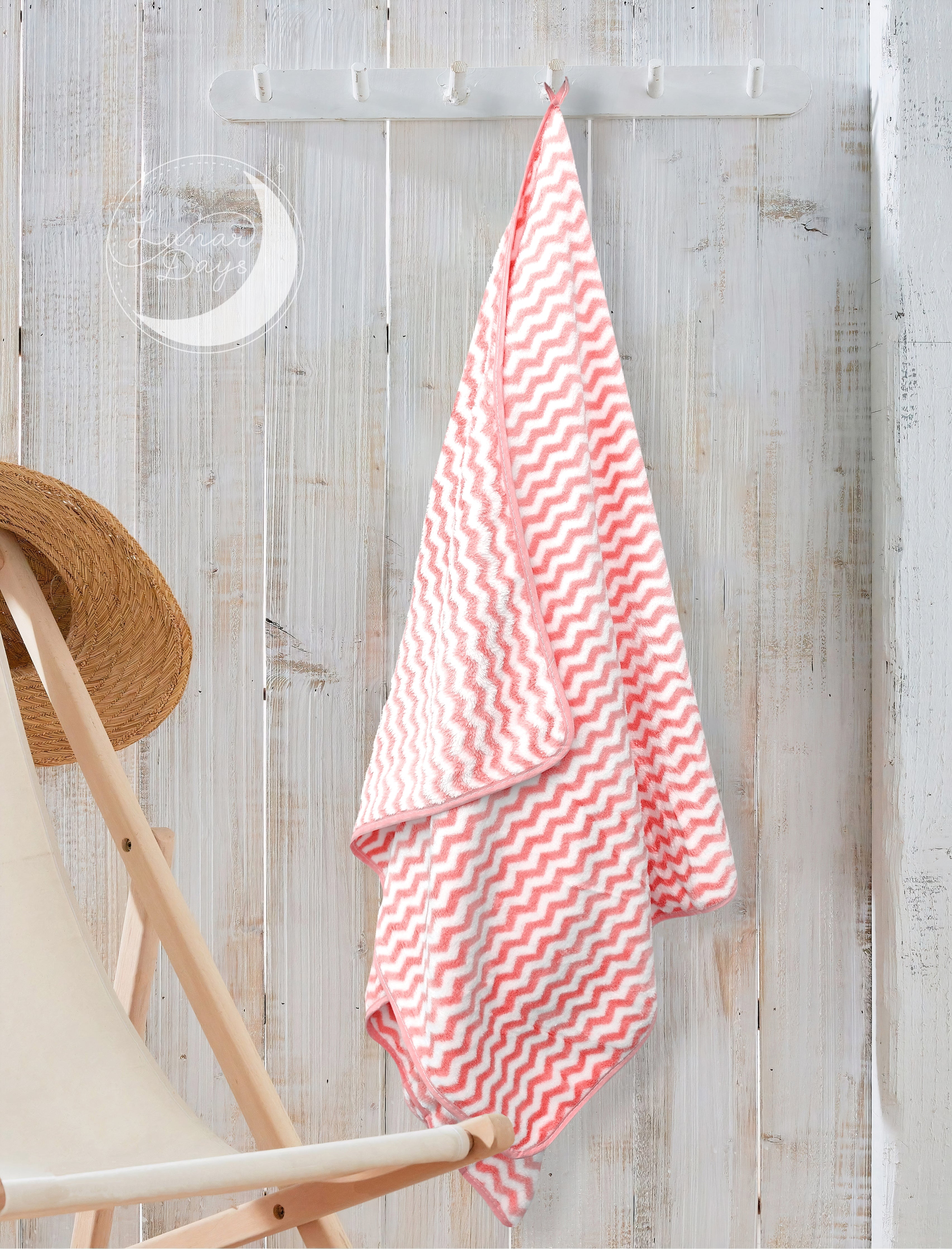 Lunar Days 300 GSM Microfiber Towels for Bath with Hanging Loop