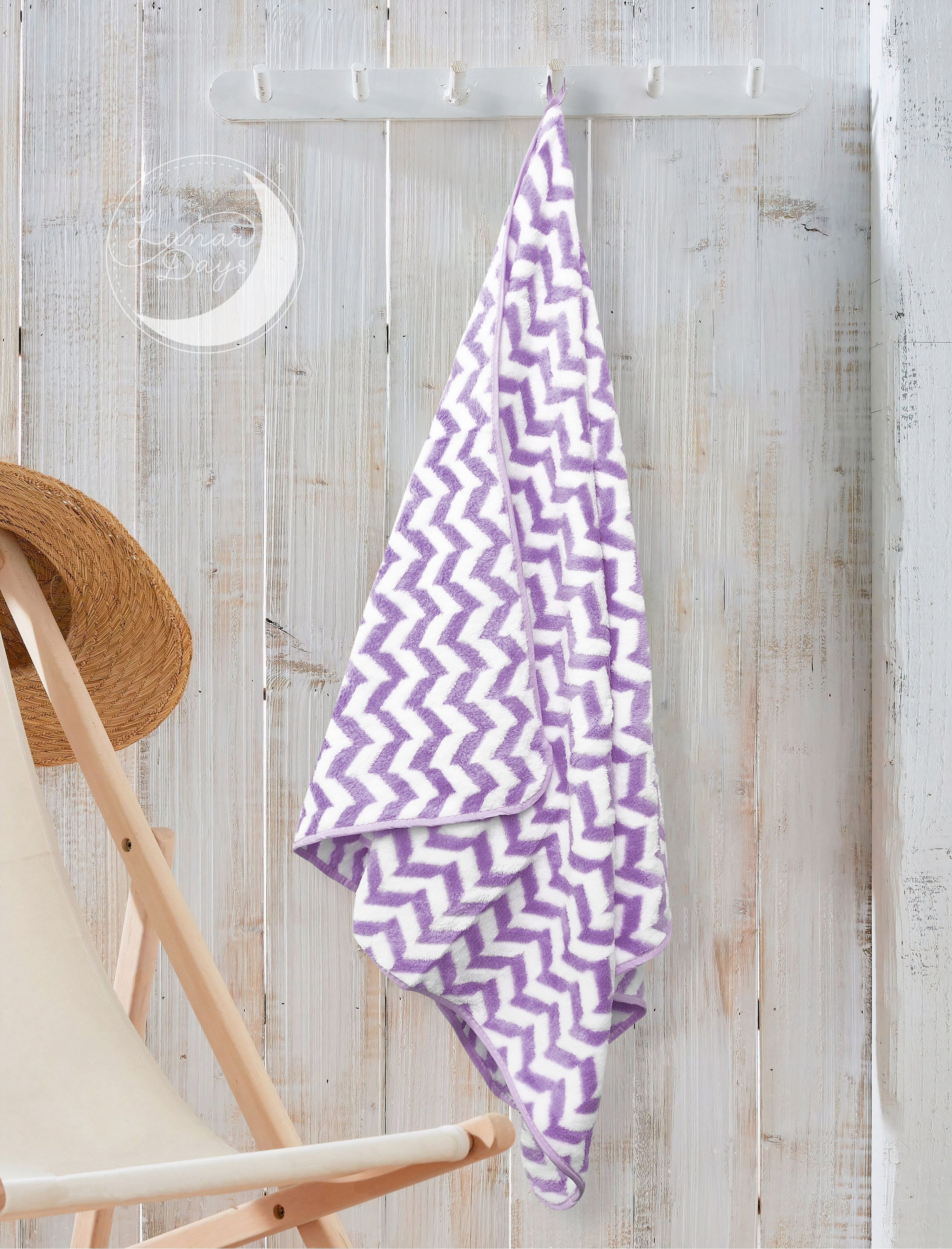 Lunar Days 300 GSM Microfiber Towels for Bath with Hanging Loop