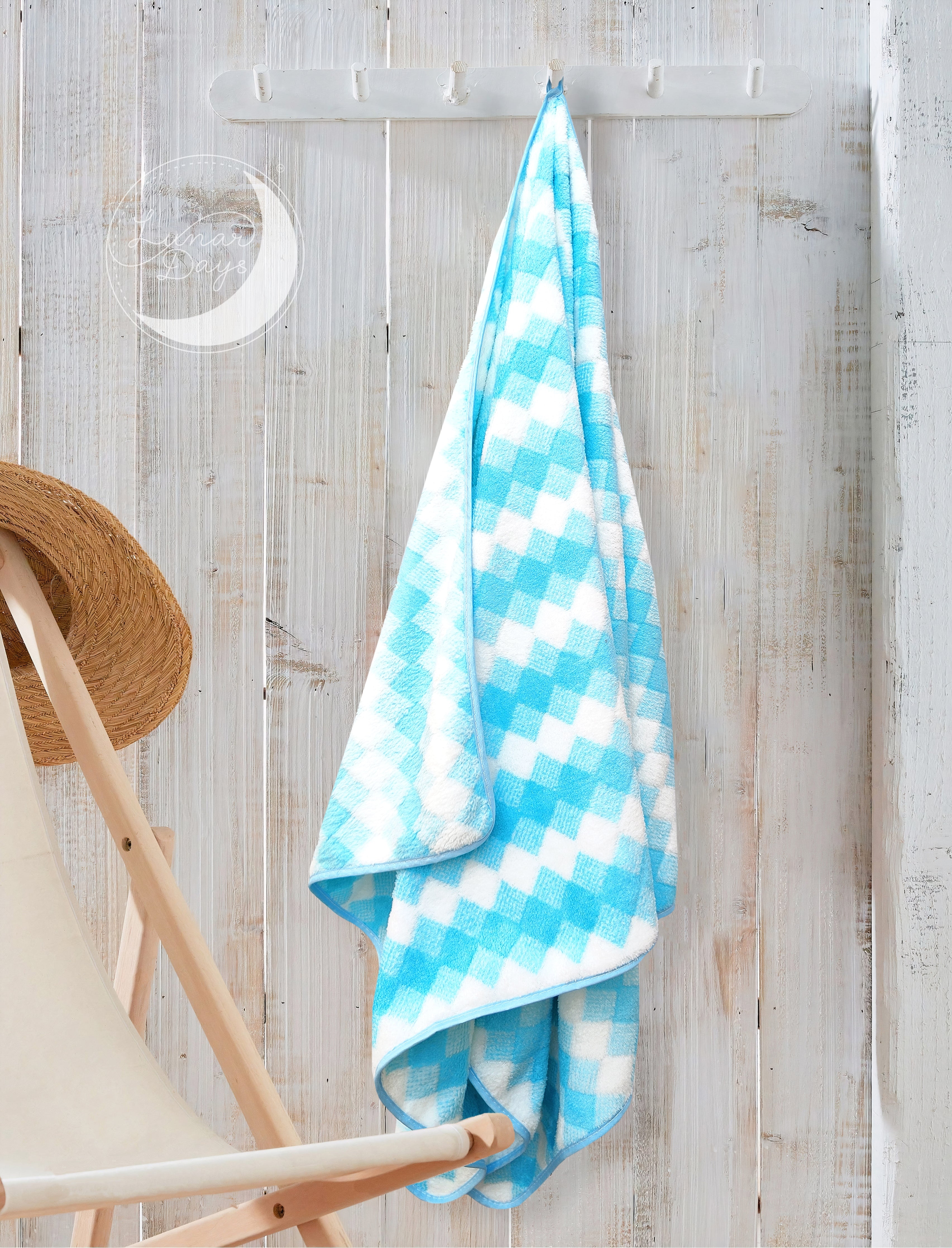 Lunar Days 300 GSM Microfiber Towels for Bath with Hanging Loop