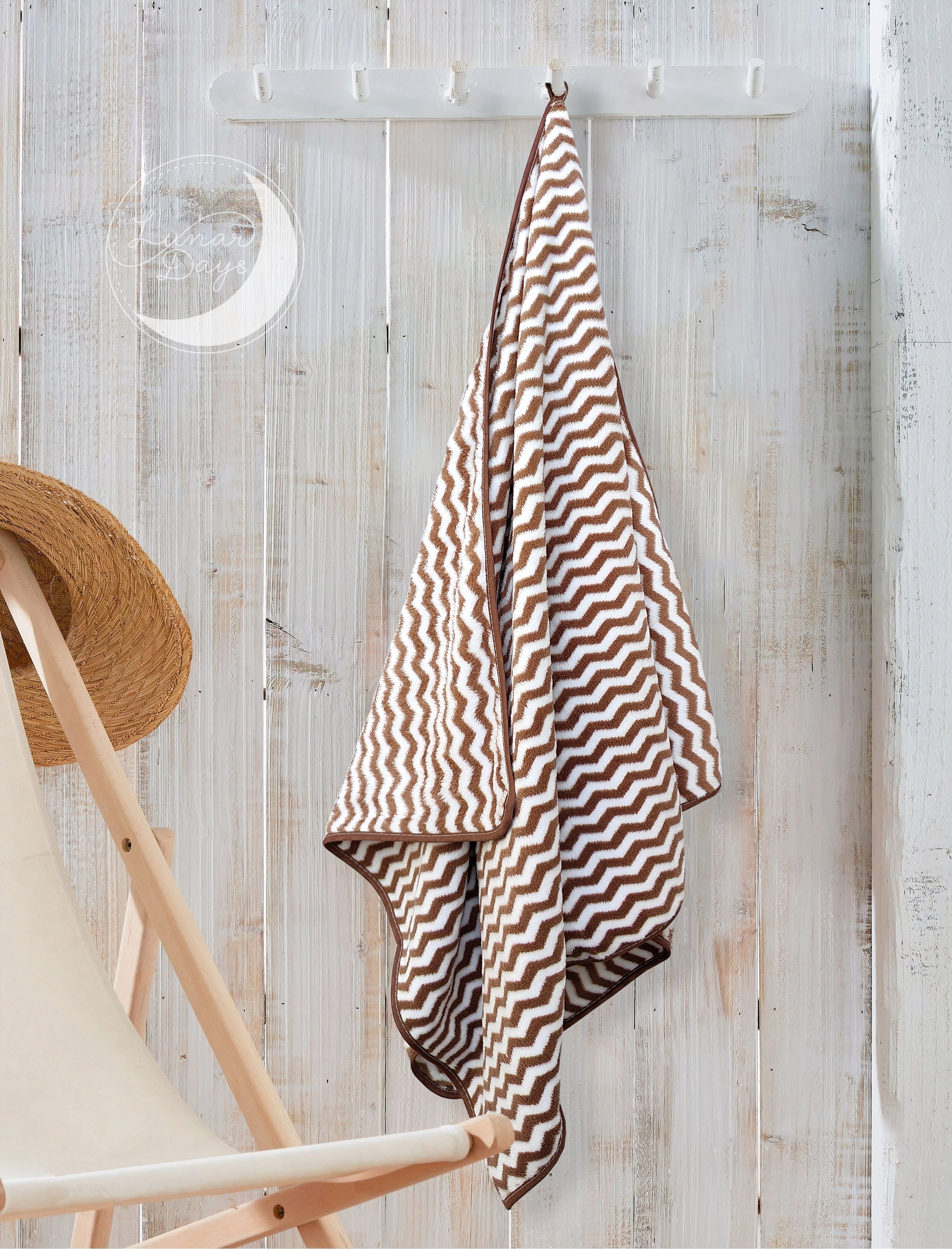 Lunar Days 300 GSM Microfiber Towels for Bath with Hanging Loop