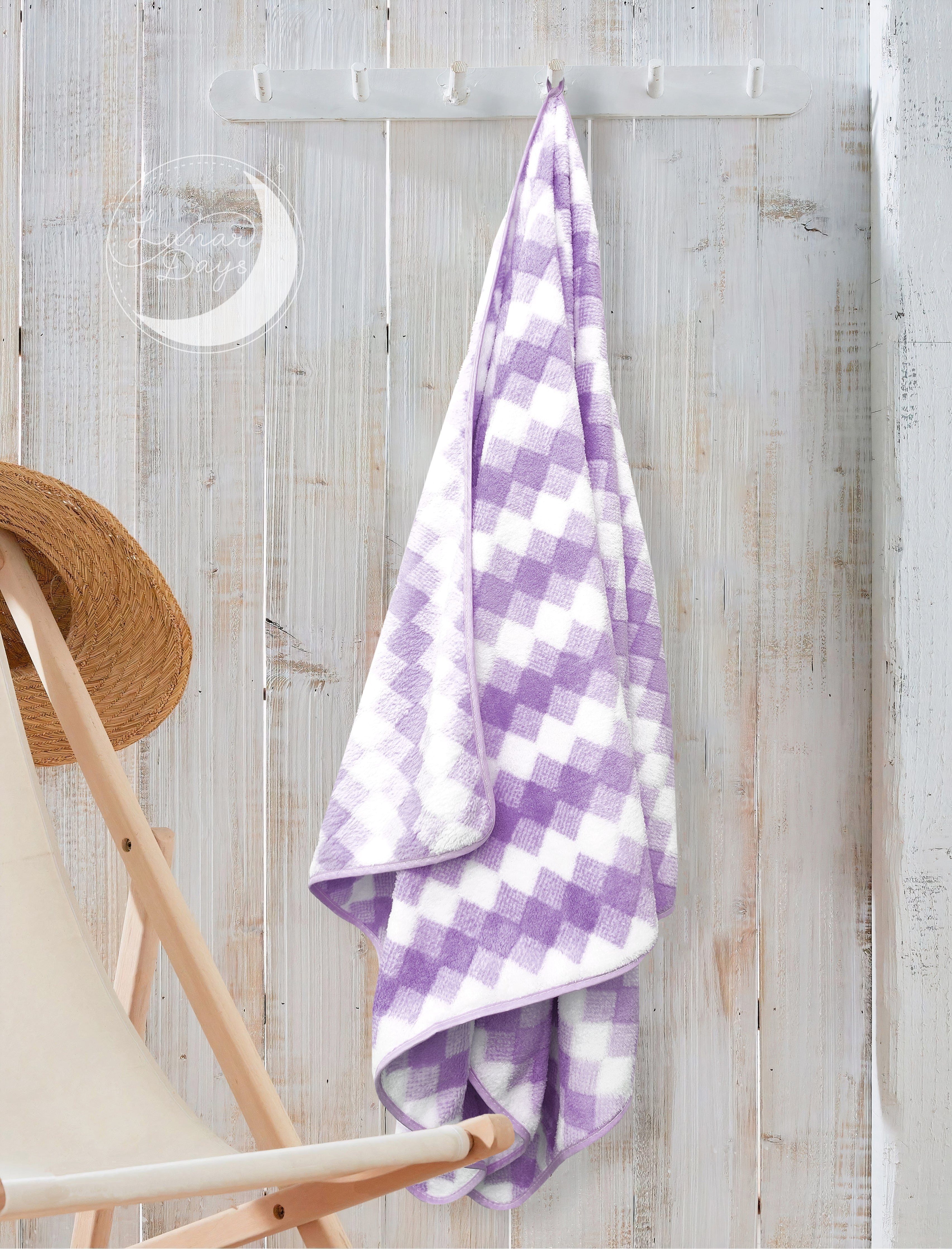 Lunar Days 300 GSM Microfiber Towels for Bath with Hanging Loop