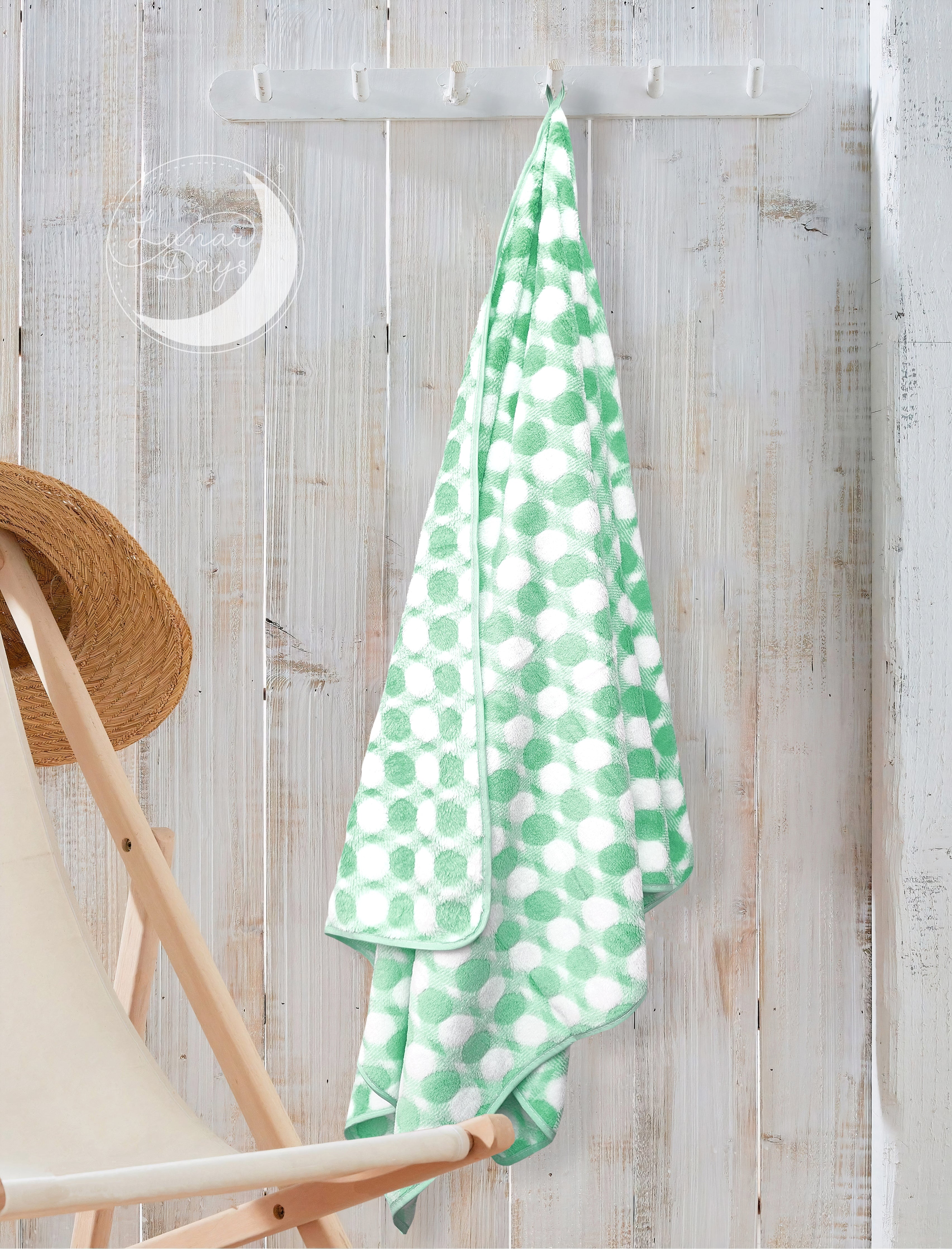 Lunar Days 300 GSM Microfiber Towels for Bath with Hanging Loop